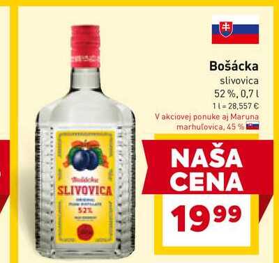 Bošácka slivovica 52%, 0,7l