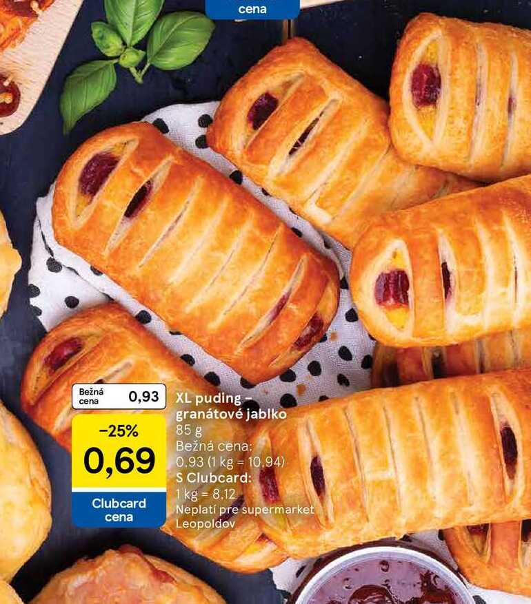 XL puding granátové jablko, 85 g
