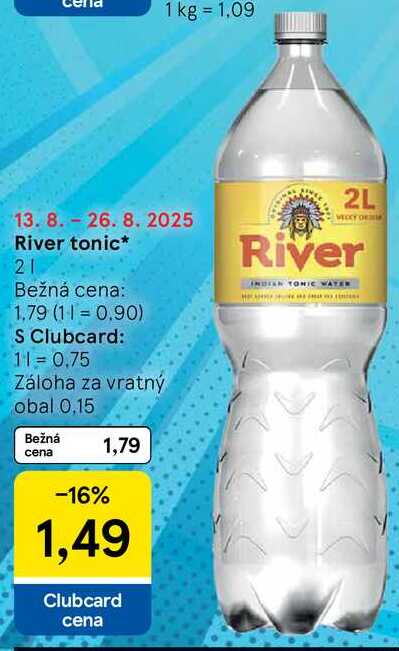 River tonic, 2 l