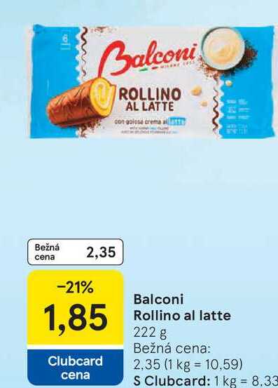 Balconi Rollino al latte, 222 g 