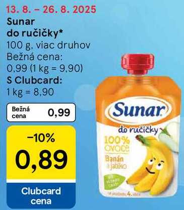 Sunar do ručičky, 100 g