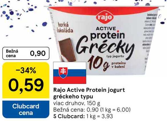 Rajo Active Protein jogurt gréckeho typu, 150 g