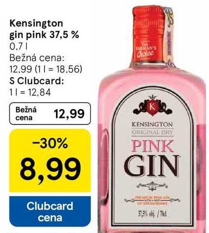 Kensington gin pink 37,5 %, 0,7 l
