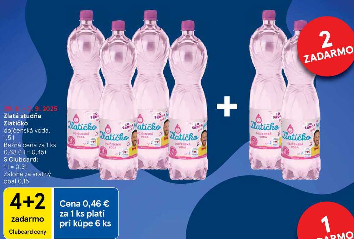 Zlatá studňa Zlatíčko, 1,5 l