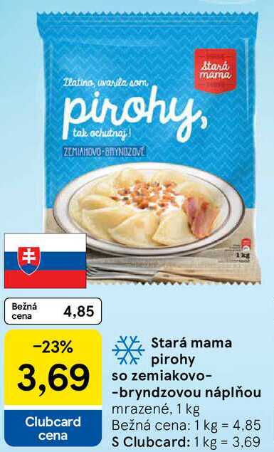 Stará mama pirohy so zemiakovo-bryndzovou náplňou, 1 kg 