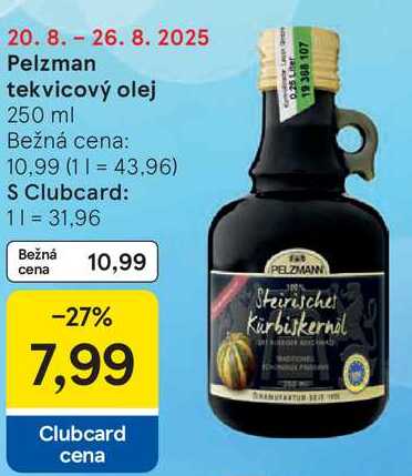 Pelzman tekvicový olej, 250 ml