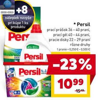Persil prací prášok 36-40 prani