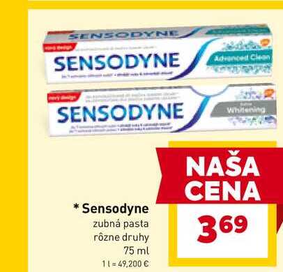 Sensodyne Whitening zubná pasta 75ml