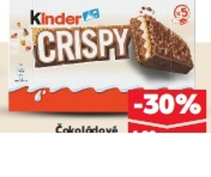 Kinder Crispy Čokoládové tyčinky