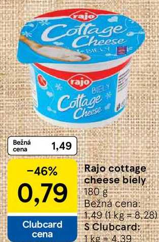Rajo cottage cheese biely, 180 g 