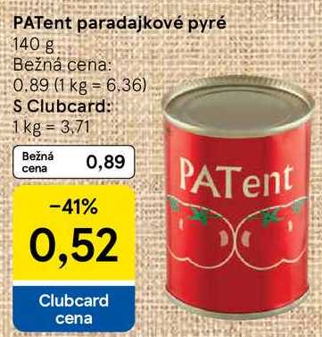 PATent paradajkové pyré, 140 g 