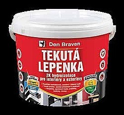 DEN BRAVEN TEKUTÁ LEPENKA 2K HYDROIZOLÁCIA PRE INTERIÉRY A EXTERIÉRY