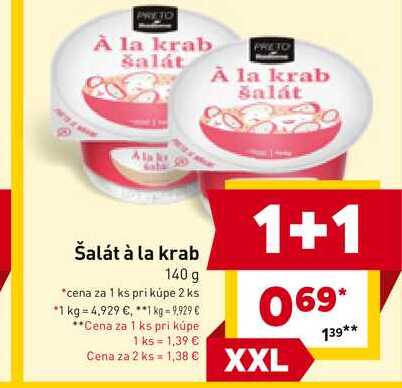 PRETO Šalát à la krab 140 g