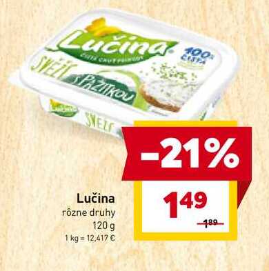 Lučina rôzne druhy 120 g 
