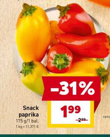 Snack paprika 175 g/1 bal. 