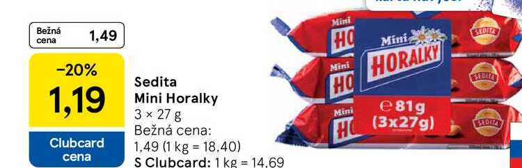 Sedita Mini Horalky 3 x 27 g