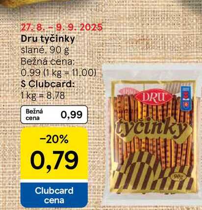 Dru tyčinky slané 90 g