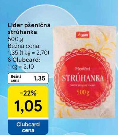 Lider pšeničná strúhanka 500 g 