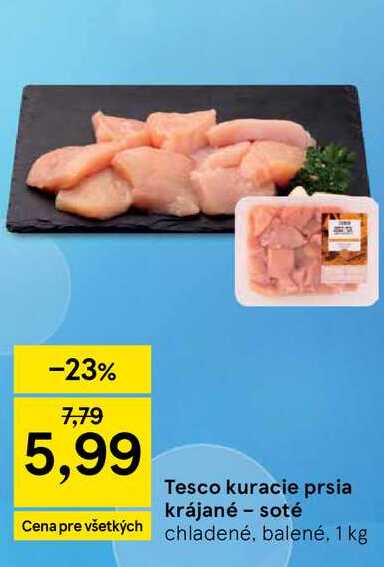 kuracie prsia krájané - soté 1 kg 