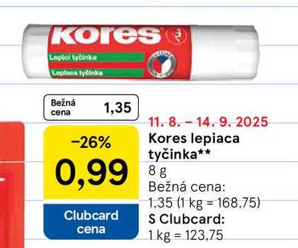 Kores Lepici tyčinka Leplace tyčinka 8 g 