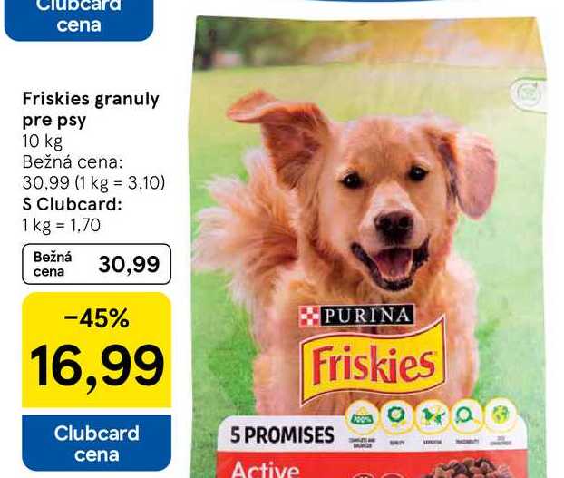 Friskies granuly pre psy, 10 kg 