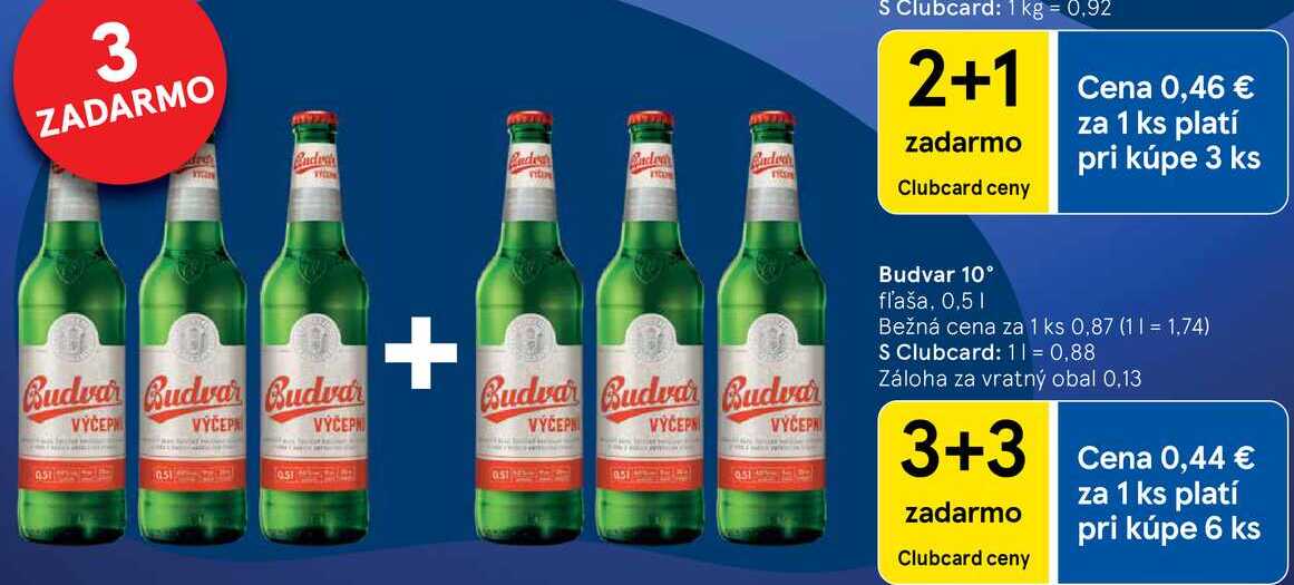 Budvar 10°, 0,5 l