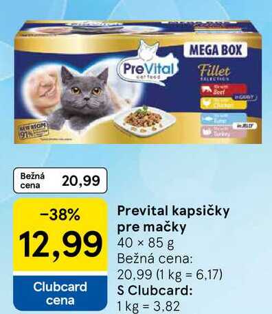 Prevital kapsičky pre mačky, 40x 85 g
