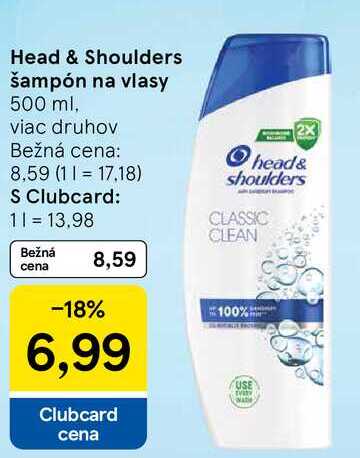 Head & Shoulders šampón na vlasy, 500 ml