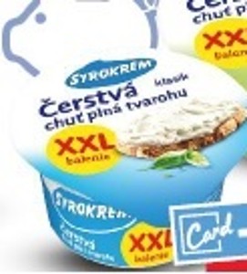Syrokrém Syrový výrobok