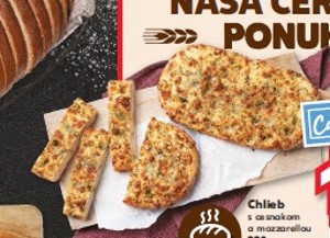 Chlieb s cesnakom a mozzarellou