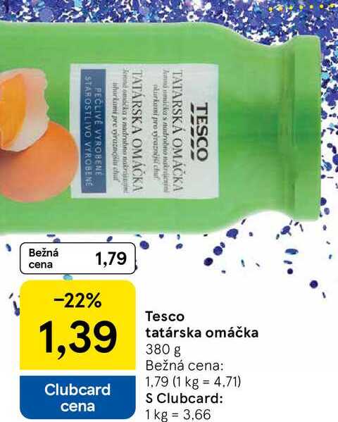 Tesco tatárska omáčka, 380 g 
