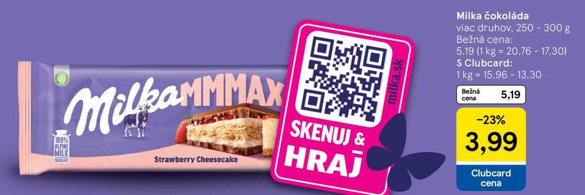 Milka čokoláda, 250 - 300 g 