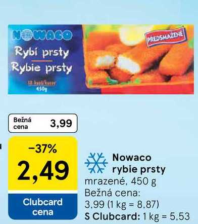 Nowaco rybie prsty, 450 g 