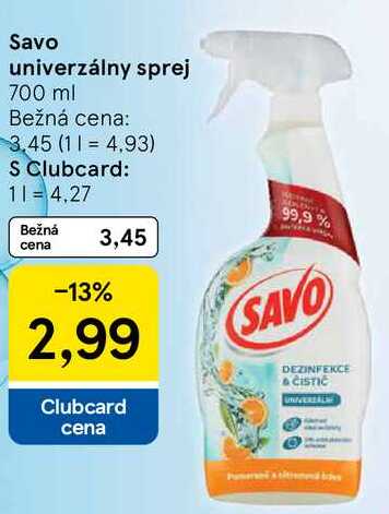 Savo univerzálny sprej, 700 ml 