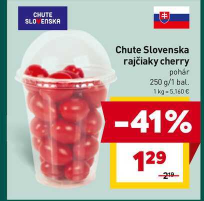 Chute Slovenska rajčiaky cherry pohár 250 g
