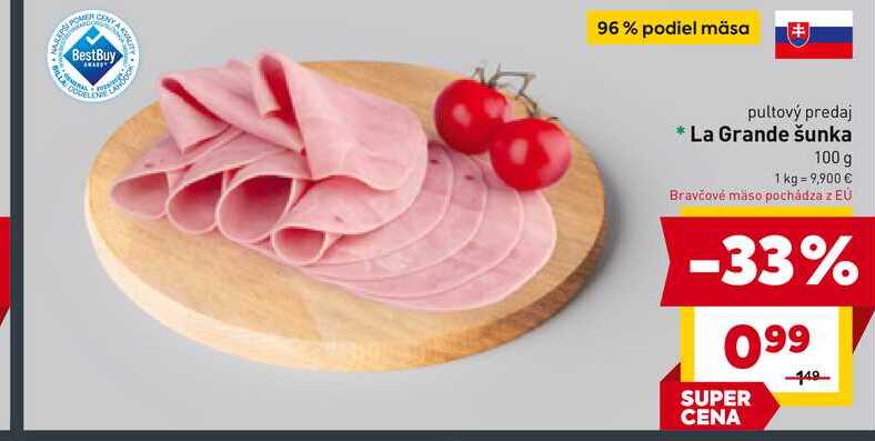 La Grande šunka 100 g 