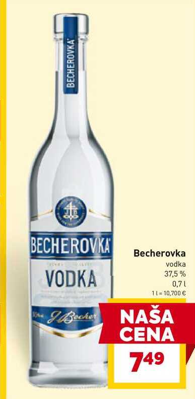 Becherovka VODKA vodka 37,5% 0,7l v akcii
