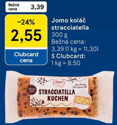 Jomo koláč stracciatella, 300 g