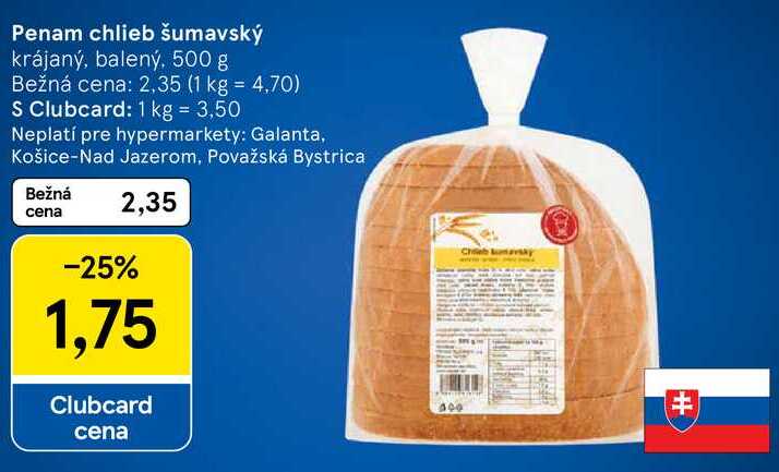 Penam chlieb šumavský, 500 g 