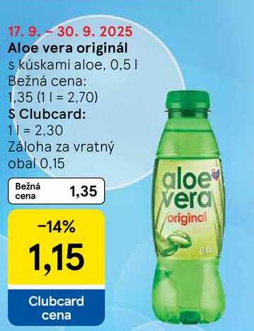 Aloe vera originál, 0,5 l
