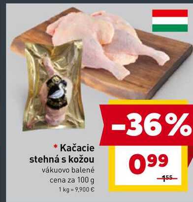 Kačacie stehná s kožou 100g