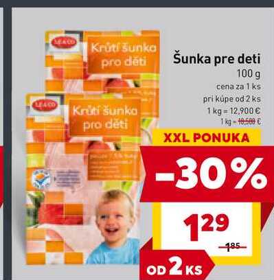 Šunka pre deti 100 g 