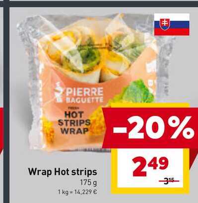 Wrap Hot strips 175 g 