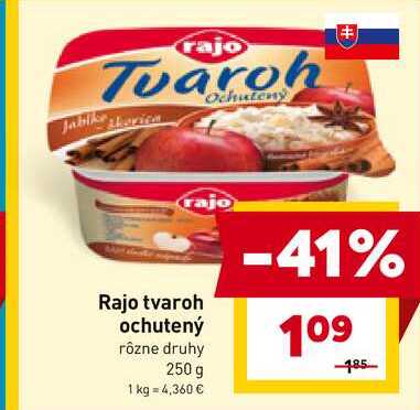 Rajo tvaroh ochutený rôzne druhy 250 g