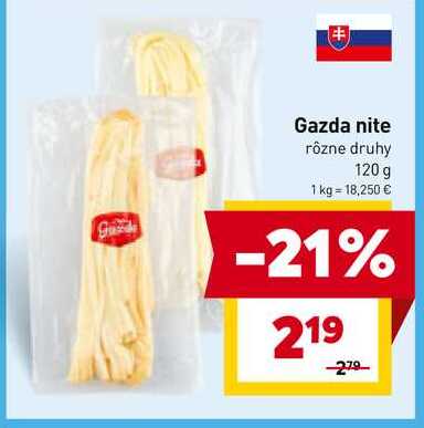 Gazda nite rôzne druhy 120 g 