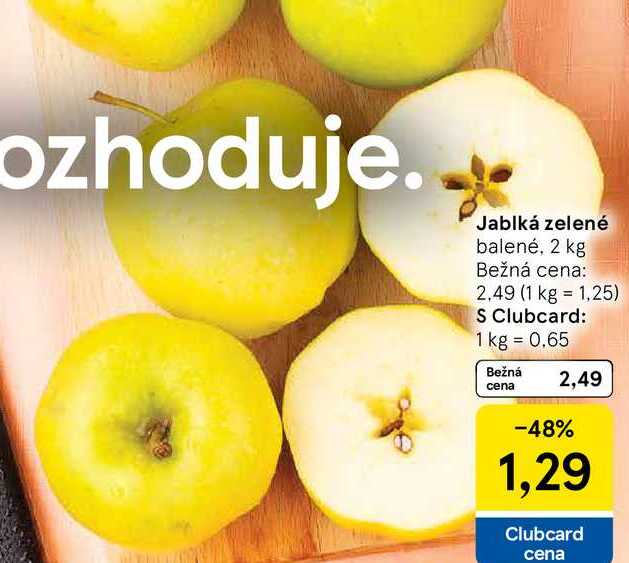 Jablká zelené, 2 kg 