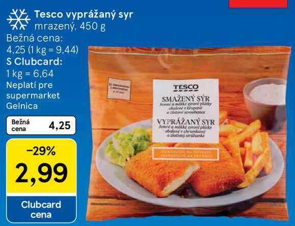 Tesco vyprážaný syr, 450 g 