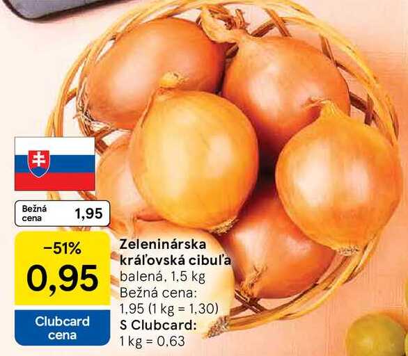 Zeleninárska kráľovská cibul'a, 1,5 kg 