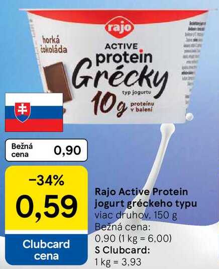 Rajo Active Protein jogurt gréckeho typu, 150 g 
