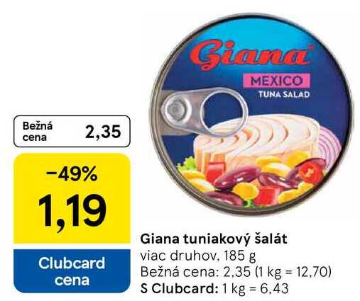 Giana tuniakový šalát, 185 g